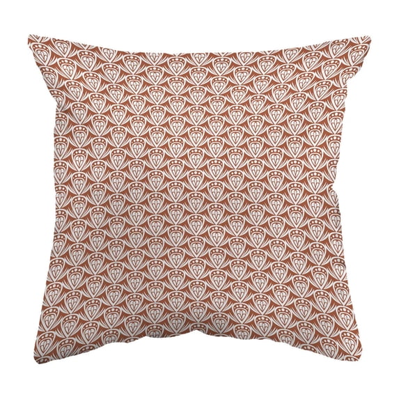 Throw Pillow Patterned Drop Colored