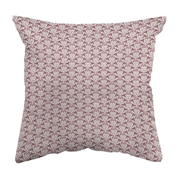 Throw Pillow Patterned Drop Colored