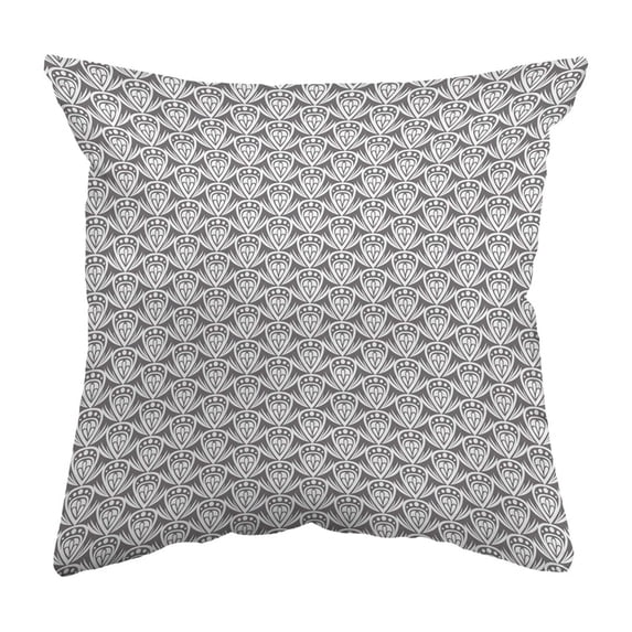 Throw Pillow Patterned Drop Colored