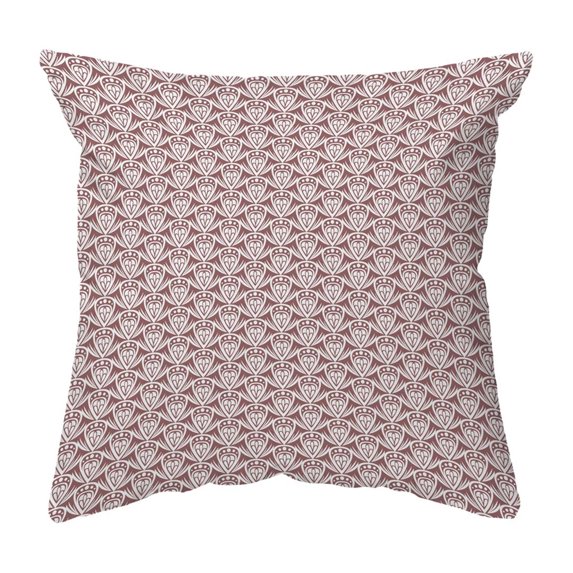 Throw Pillow Patterned Drop Colored