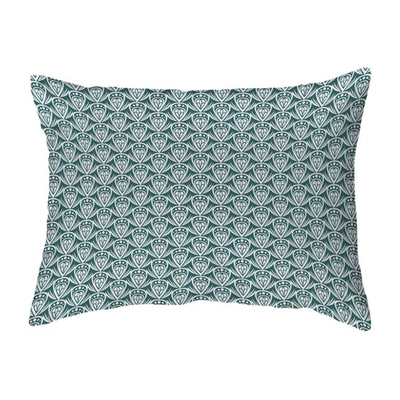 Throw Pillow Patterned Drop Colored