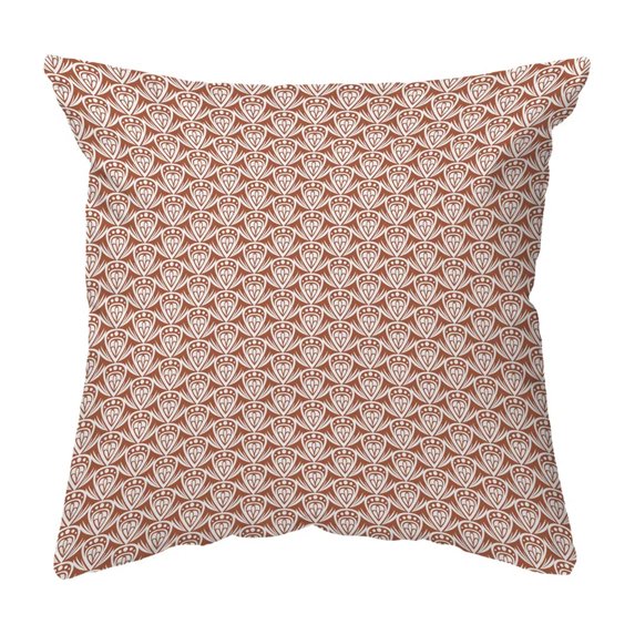 Throw Pillow Patterned Drop Colored