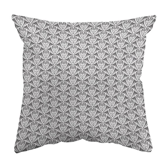 Throw Pillow Patterned Drop Colored