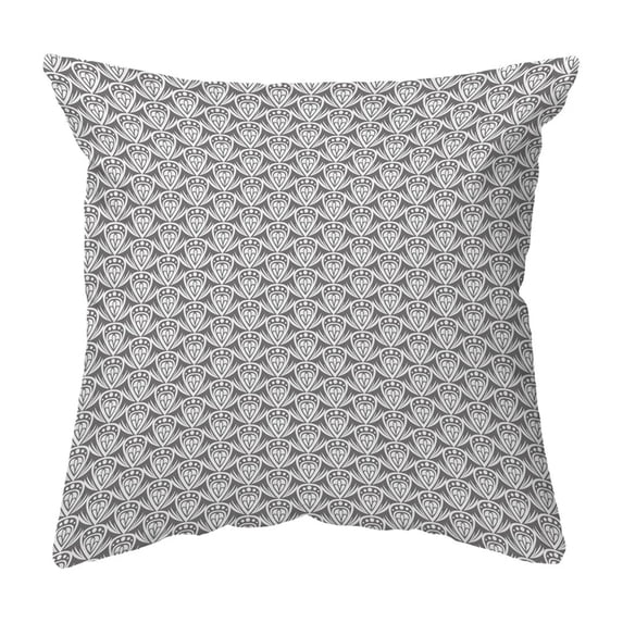 Throw Pillow Patterned Drop Colored