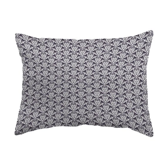Throw Pillow Patterned Drop Colored