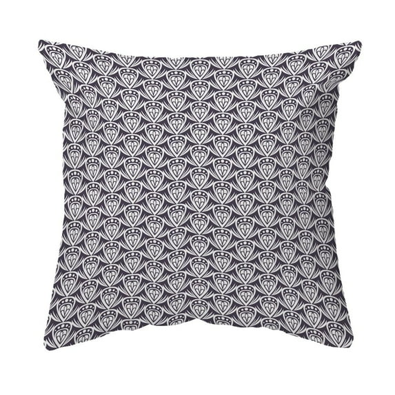 Throw Pillow Patterned Drop Colored