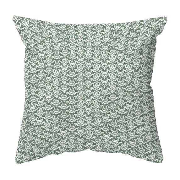 Throw Pillow Patterned Drop Colored