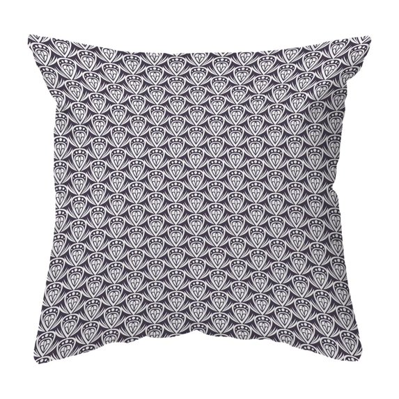 Throw Pillow Patterned Drop Colored