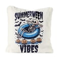 thumbnail image 1 of Throw Pillow Summerween Skeleton Print 1 Piece Halloween Decor for Home Couch Living Room, 1 of 7