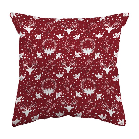 Throw Pillow Yule Pattern