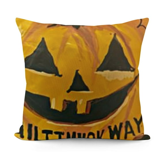 Throw Pillow s Happy Halloween Pumkins and Decor Square Pillows for Men Women for Couch Bedroom Sofa