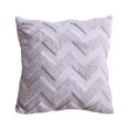 thumbnail image 1 of Throw Pillow with Insert, Double-Sided PV Velvet Soft Decorative Pillow for Sofa Couch Living Room Bedroom and Headboard Support, Gray, 1 of 4
