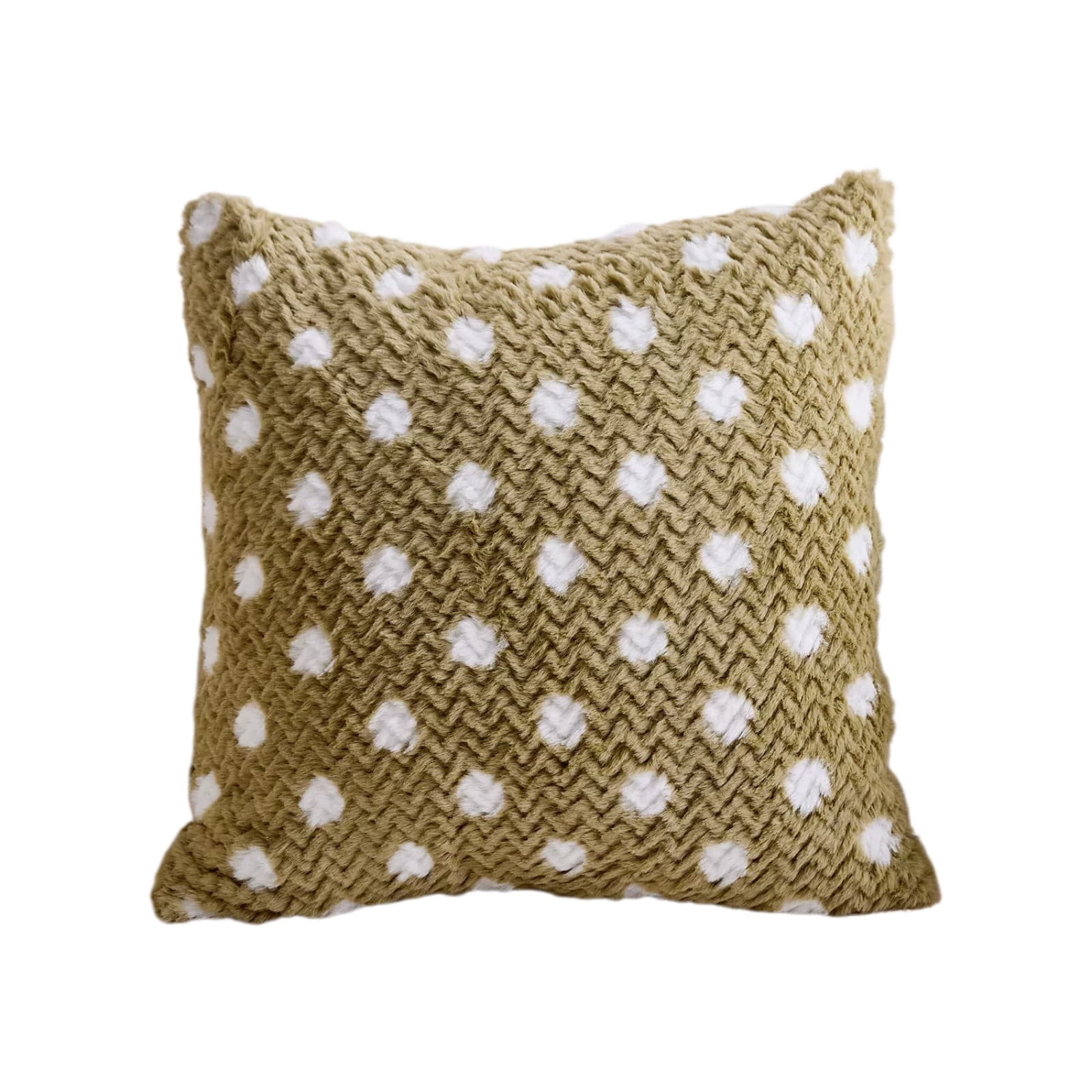 Throw Pillow with Polka Dot Texture, Soft Back Support for Sofa Bedroom ...