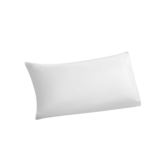 Throw Pillowcase - Rectangular Lumbar Support Pillowcase for Decorative Cushion Bed Couch Sofa, Pack of 1 White