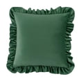 thumbnail image 1 of Throw Pillows,Decorative Pillows,Velvet Lace Pillow Cover, Disassembled Washable Throw Pillow Case, Soft Home Decorative Cushion Cover for Couch Bedroom Living Room(Green 18*18in), 1 of 6