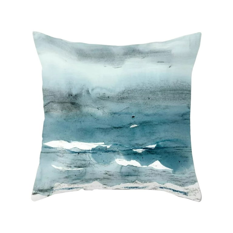 Throw Pillows Linen Teal Throw Pillows with Included Floral Pillows Decorative Cushion Vintage Pillows Decorative Throw Pillows Body Pillows with Cover Pillows with Pillowcase Toddler Pillowcase Satin...