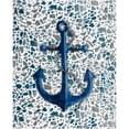 thumbnail image 1 of Throw Ribbed Printed Flannel Terrazzo & Anchor, 1 of 2
