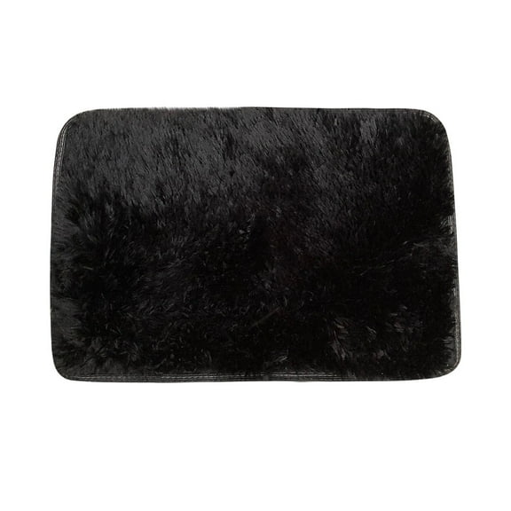 Throw Rugs for Bedroom, 16“x 24” Non Slip Mini Area Rug, Door Entryway Indoor Inside Front Entrance Mat, Home Decor Aesthetic - Black