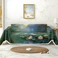 thumbnail image 1 of Throw Sofa Cover Soft Washable Decorative Couch Covers for 3 Cushion with Tassels Furniture Protector for Pets and Kids 71x118in, 1 of 5