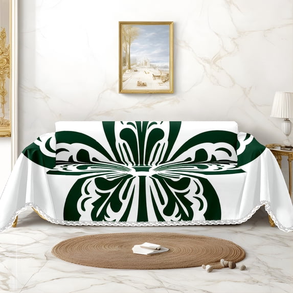 Throw Sofa Cover Soft Washable Decorative Couch Covers for 3 Cushion with Tassels Furniture Protector for Pets and Kids 71x91in