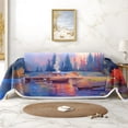 thumbnail image 1 of Throw Sofa Cover Soft Washable Decorative Couch Covers for 3 Cushion with Tassels Furniture Protector for Pets and Kids 91x134in, 1 of 5