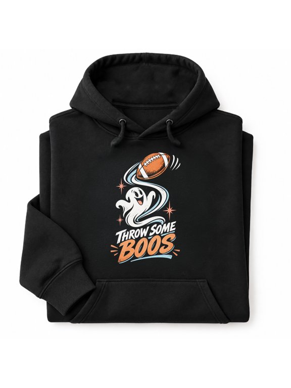 Throw Some Boos Design Women's Hooded Sweatshirt Printed Pattern Hoodie