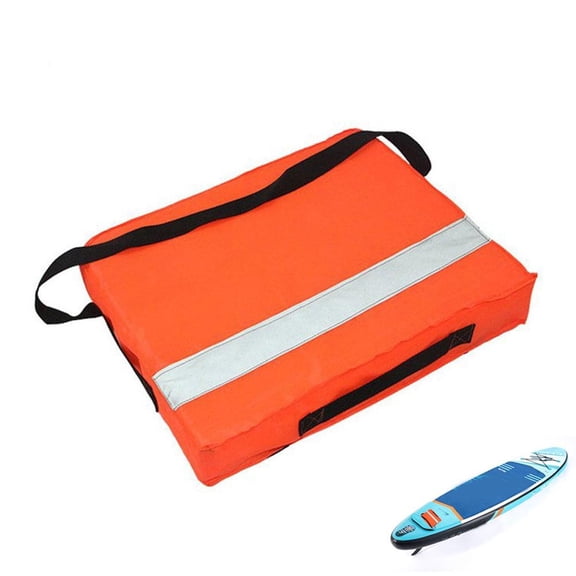 Throwable Flotation Device for Boat Safety, Marine Grade Throw Cushion for Water Rescue, High Buoyancy Swimming Aid for Fishermen and Kayakers, Orange