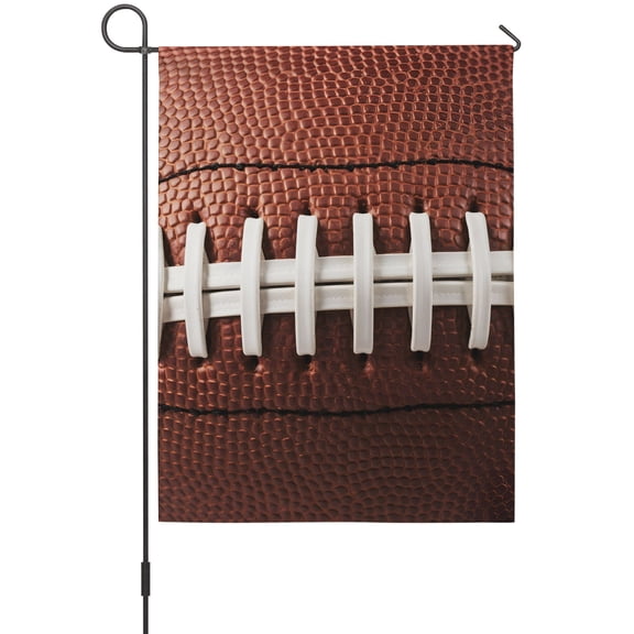 Throwback Football Garden Flags For Outdoor, Vintage American Football Sports Rugby Small Double Side Yard Flags Weather Proof Garden Decor for Lawn Outside Holiday 12 x 18 Inches