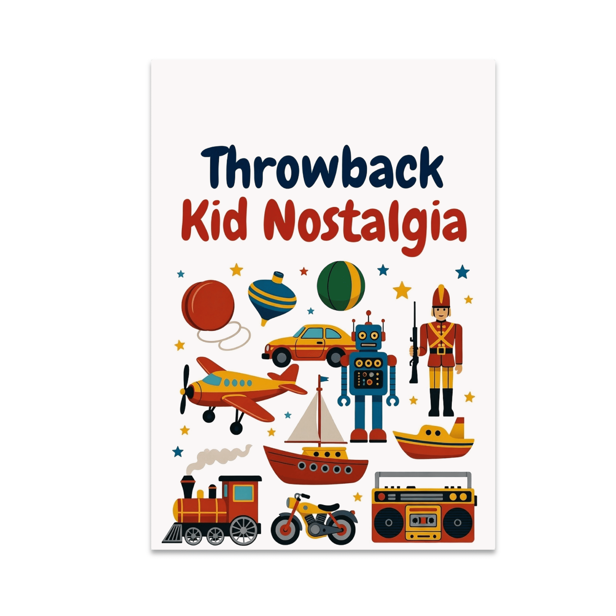 Throwback Kid Nostalgia Poster Print - Retro Toy Enthusiast - 13x19 ...