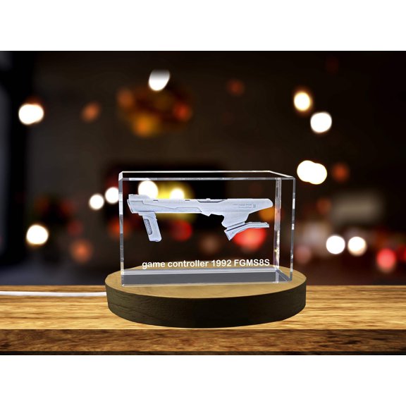 Throwback Tech: 3D Engraved Crystal 1992 Game Controller A&B Crystal Collection