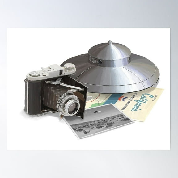 Throwing Hubcaps (1950S) White Background Poster Wall Art, Modern Wall Decor For Living Room Bedroom, 16x24 UNFRAMED