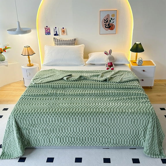 Throws for Couch - Fleece Throw Blanket Throws Sofa Breathable Fuzzy Blanket For All Seasons Couch Bed Home Decor Office Machines Washable