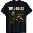 thumbnail image 1 of Thruh Hiker, Appalachian Trail Hiking T-Shirt mens t shirt，black，women，funny，misfits，men，journey, 1 of 4