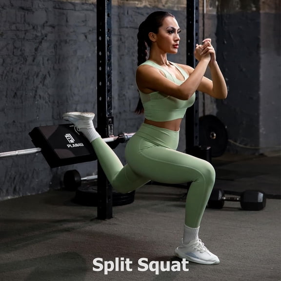 Thrust Back Pad for Squat Rack &  Barbell, Adjustable Tilt-Pad for Glute Bridge, Split Squat, Plank, Elevated Push-ups, Space-Saving Workout Support