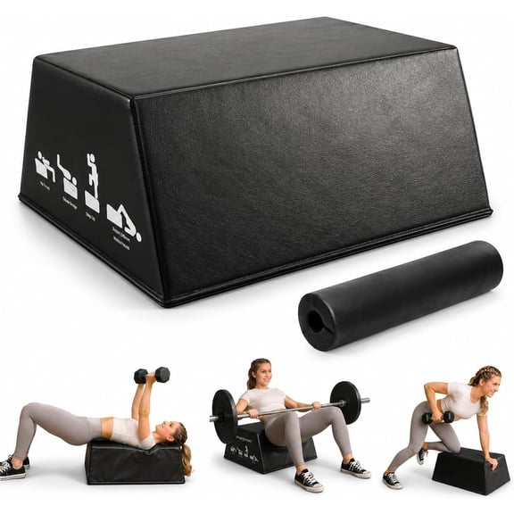 Thrust Bench-Glute Bridge & Barbell  Thrust Equipment with Free  Thrust Pad, 700LB Capacity, Non-Slip Design for Glutes, Bulgarian Split Squats, Step-Ups & Core