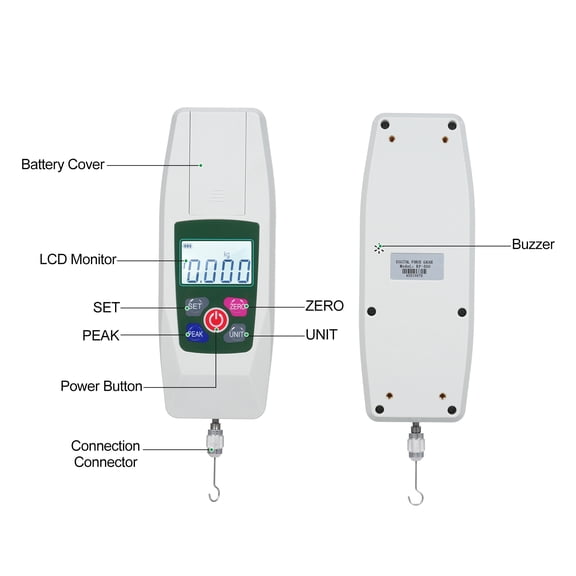Thrust Digital Force Gauge Automatic Shutdown Push And Pull Meter Dynamometer Tension Pressure Tester