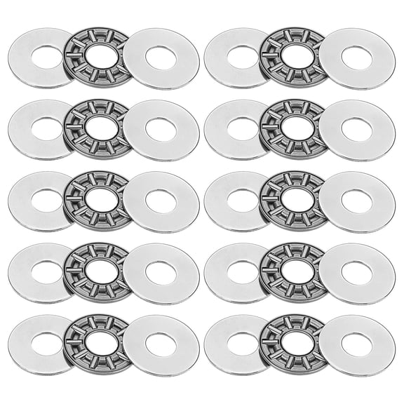 Thrust Needle Roller Bearings 8x21x4mm, 10 Pcs Needle Roller Thrust Bearing