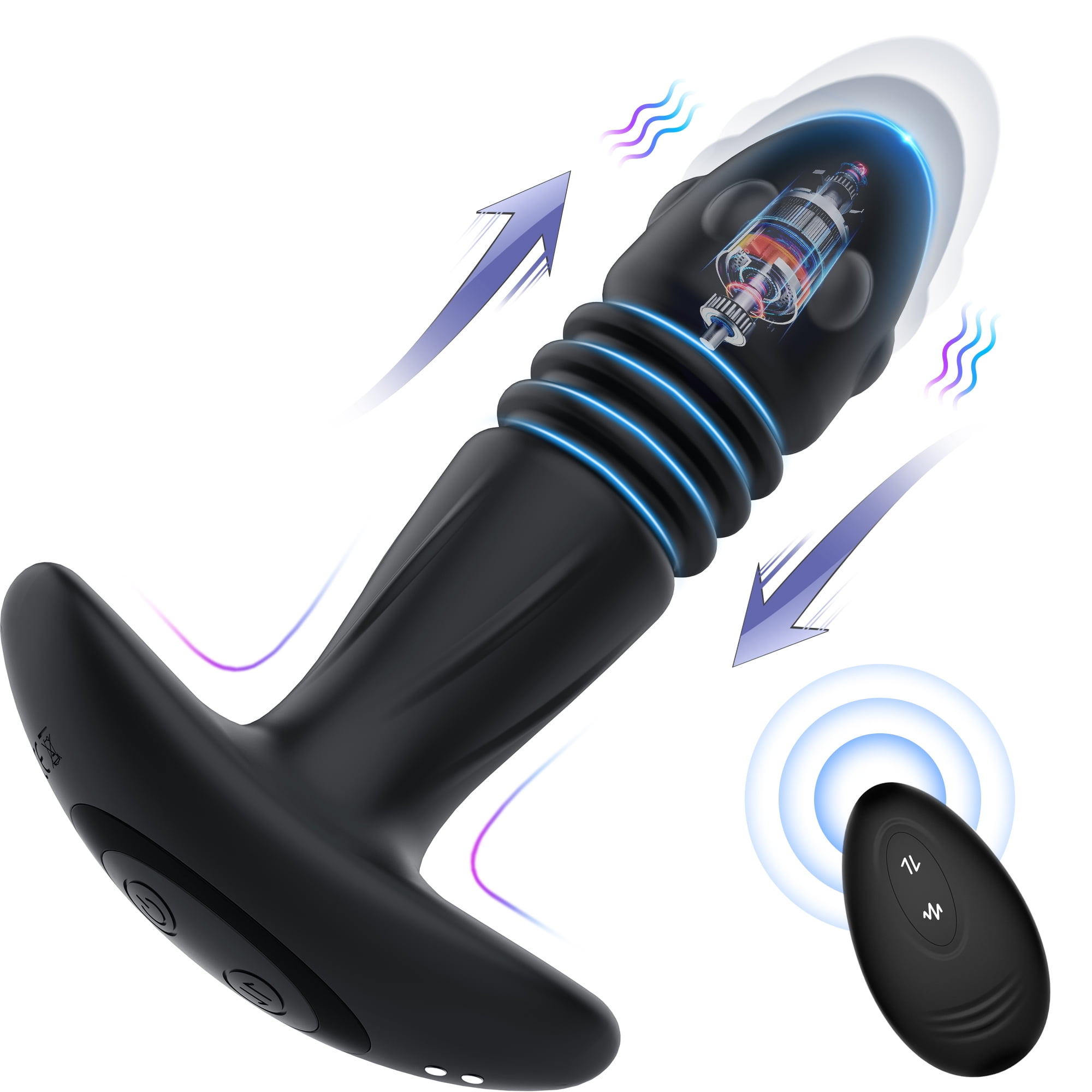 Thrusting Anal Vibrator,KERERO Prostate Massagers with 3 Speeds & 10  Vibration, Butt Plug Mens Vibrator with Remote Control, Anal Sex Toys for  Man, Adult Sex Toys & Games - Walmart.com