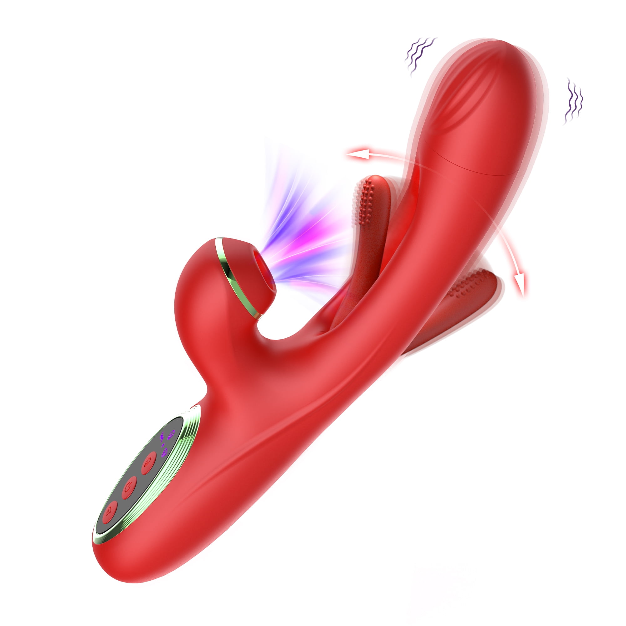 Thrusting Dildo Vibrator Sex toys for Women,KERERO Adult Toys G Spot  Vibrator with 10 Vibrating,10 Impactting& 10 Licking Modes,Sex Toys for  Couples