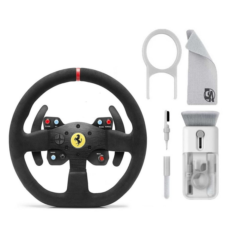 Thrustmaster - 599XX EVO 30 Wheel Add-On Alcantara Edition - Black With  Cleaning Electric kit Bolt Axtion Bundle Used