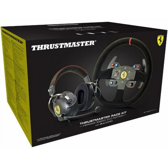 Thrustmaster Ferrari Alcantara Race Bundle - Compatable with PS4, XBOX Series X/S, One, PC)