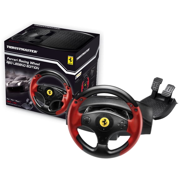 Pre-Owned Thrustmaster - Ferrari Red Legend Edition Racing Wheel for PC, PS3