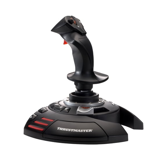 Thrustmaster T-Flight Stick X Flight Joystick, USB with Throttle, 12 Programmable Buttons - PC