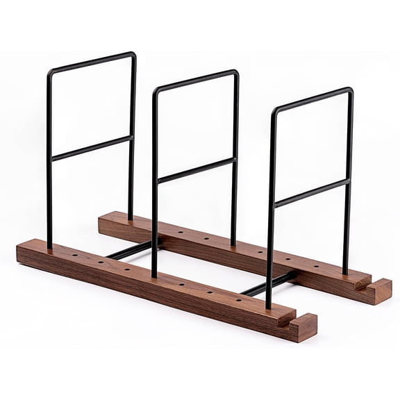 Thsaot Vinyl Record storage, holder black walnut,60 to 80 LP,with Now Playing Vinyl Record Stand,for Record Storage,Upgrade more stable