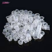 Thsue 100pcs Plastic pigment Cups Caps Tattoo Ink Holder Permanent Makeup Supplies