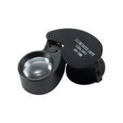 Thsue 40X Magnifying -Loupe Jewelry Eye Glass Magnifier LED Light Jewelers -Loop Pocket
