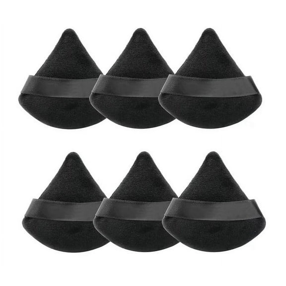 Thsue 6Pcs Washable Powder Puff Washable Makeup Puff Pure Cotton Powder Velour Soft Face Makeup Tool