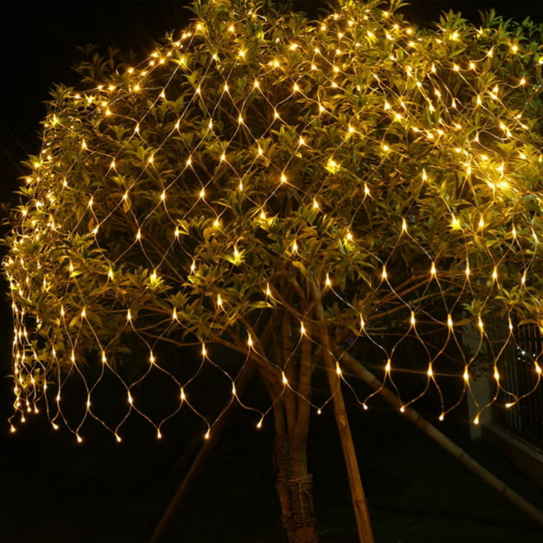 Thsue Christmas Net Lights Connectable Christmas Mesh Fairy