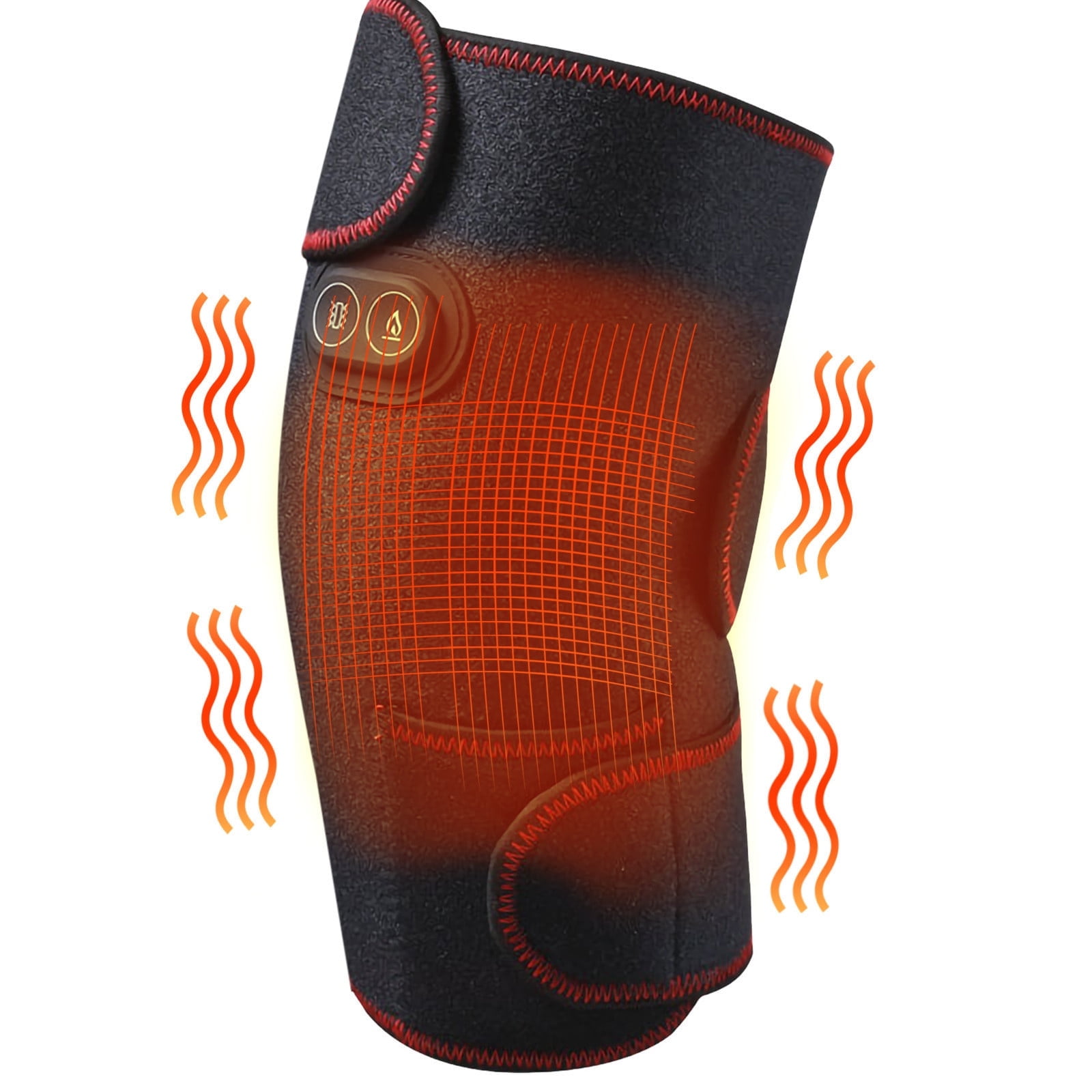 Thsue Heated Knee Pad Massager, Vibration Knee Massager, With Heating