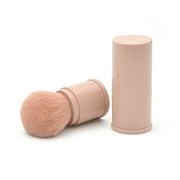 Thsue Single Portable Pink Retractable Makeup Brush Blush Brush And Loose Powder Brush